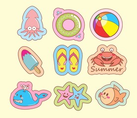 Fototapeta premium Scrapbook - summer 2