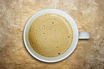 hot coffee in paper