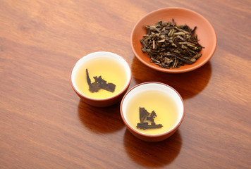 Chinese tea and dried leave