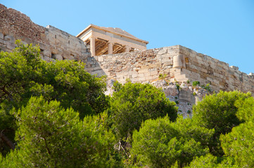 Fototapeta na wymiar View of the Acropolis in Athens, Greece