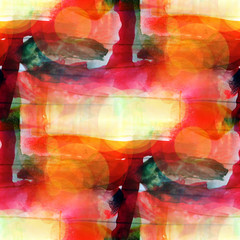 sunlight abstract yellow, red watercolor stain