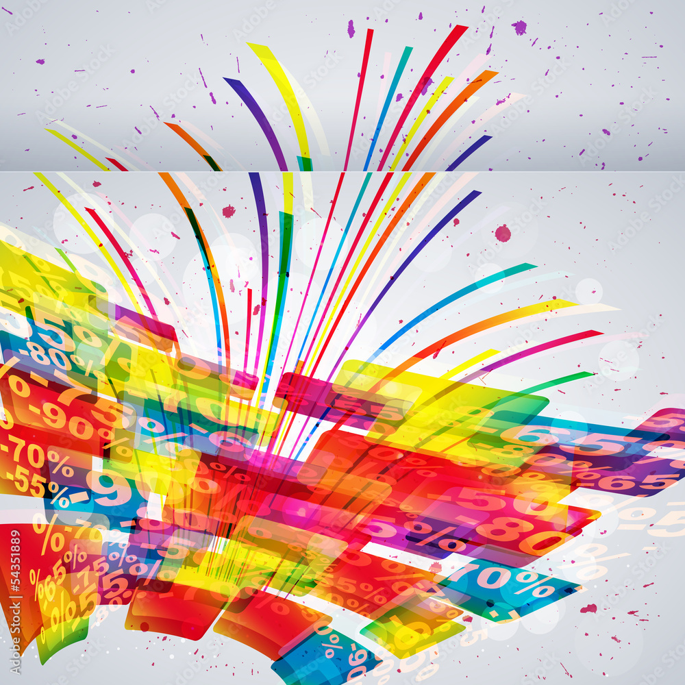 Poster abstract background with design elements.