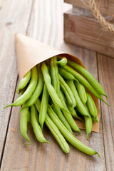Organic pole beans