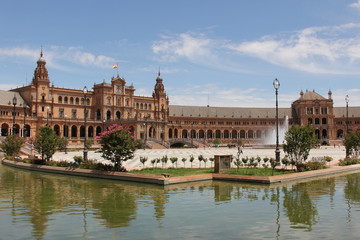 Fototapeta na wymiar Plaza de España in Sevilla
