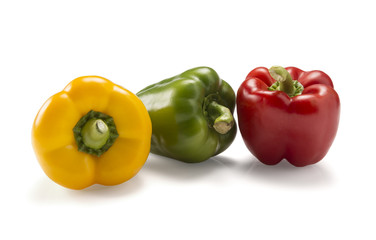 Paprika-Grün-Rot-Gelb