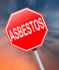 Asbestos concept.