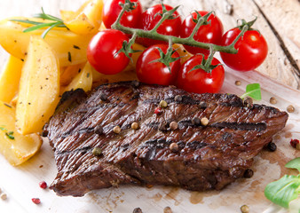 Delicious beef steak