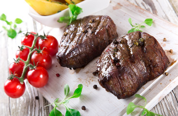 Delicious beef steak