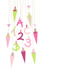 ABC & 123 & Schultüten pink