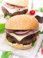 Delicious hamburgers