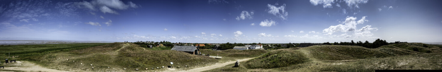Fototapeta na wymiar Panorama wyspy Mando, Dania