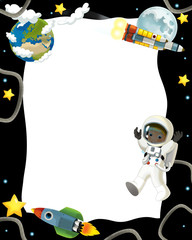 The space journey - happy and funny mood