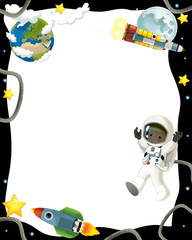 The space journey - happy and funny mood