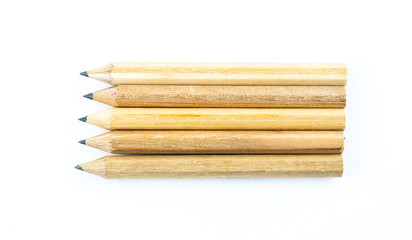 Wooden Pencil isolated on white background