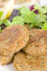 Shami Kebab - Minced meat and chana dal patties. Indian food,