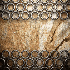 metal and stone background