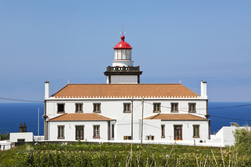 Fototapeta na wymiar Ponta da Ferraria lighthouse, Sao Miguel, Azores