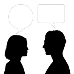 father and daughter face to face dialogue