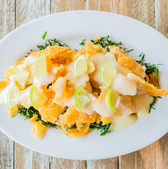 Steamed Chicken with lemon