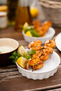 shrimp plate barbecue