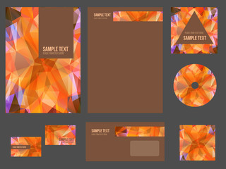 Naklejka premium Corporate identity (stationery) for company