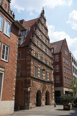 Die Stadtwaage in der Langenstraße in der Hansestadt Bremen