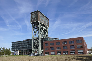 Malakow-Förderturm der Zeche Minister Stein in Dortmund Eving, Nordrein-Westfalen