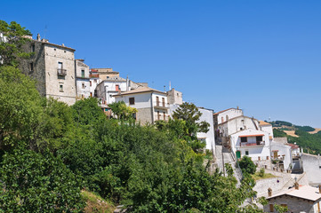 Fototapeta na wymiar Panoramic view of Alberona. Puglia. Italy.