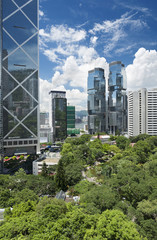Naklejka premium Park in Hong Kong