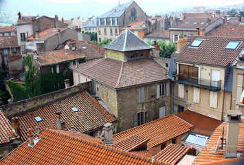 millau et sa vue aérienne