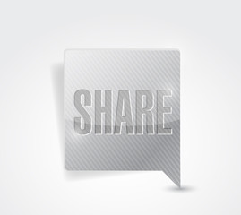 share social media button pointer illustration