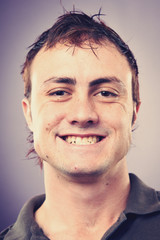 Obraz premium smiling portrait man