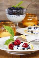 Pancakes with blueberries