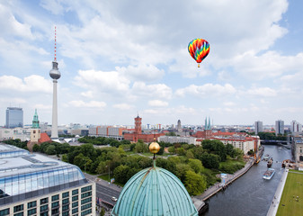 aerial view of central Berlin