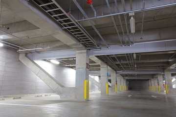 Parking garage underground