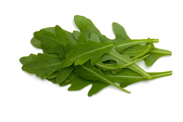 rucola isolated on white background