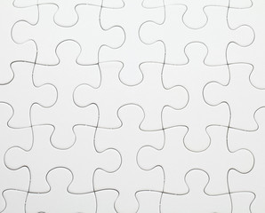 Completed white puzzle