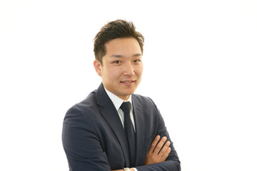 笑顔のビジネスマン