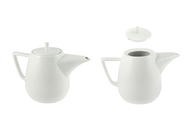 Ceramic teapot isolated