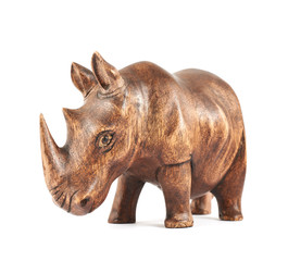 Fototapeta na wymiar Rhinoceros rhino sculpture
