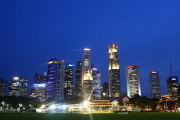 City Skylne Singapore, Cityscape Night