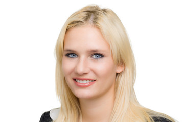 Close-up portrait of a beautiful business woman