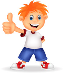 Little boy giving you thumbs up
