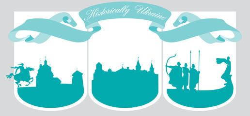 pictogram of three cities