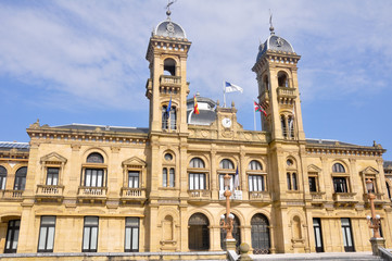 Fototapeta na wymiar Ayuntamiento de San Sebastián (España)