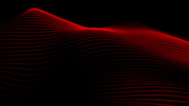 Red lines energy with black background