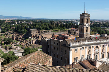 Panoramic view of Rome