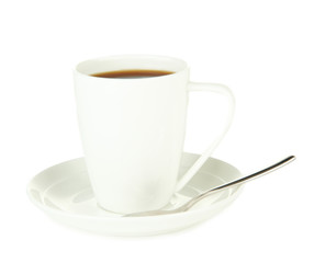 Cup of coffee, isolated on white