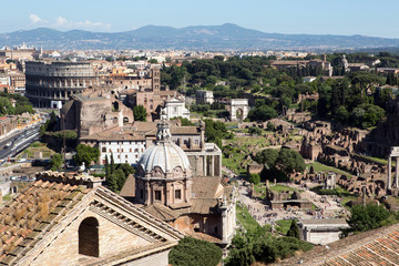 Obraz premium Panoramic view of Rome