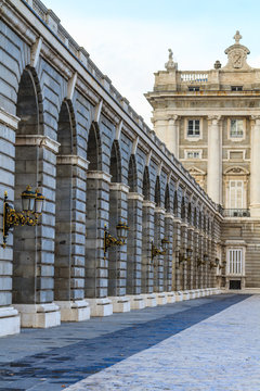 Madrid Royal Palace, Courtyard View, Spain